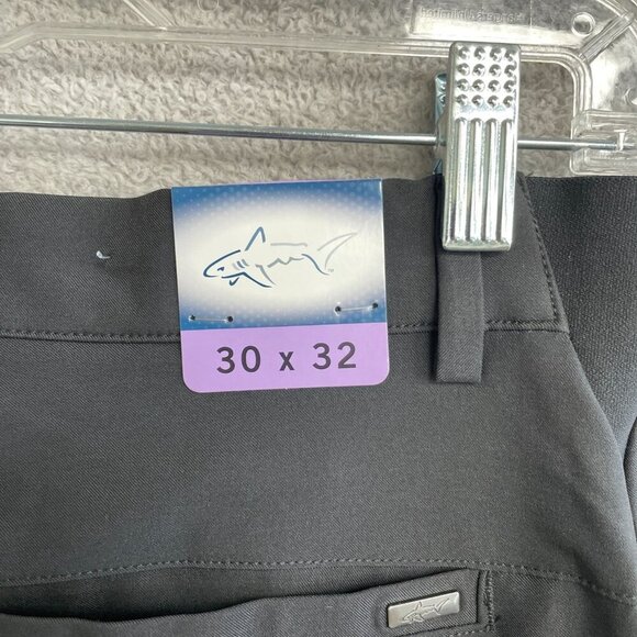 NEW Greg Norman Men's 30x32 Performance Tech Pants Flex Waistband Comfort Black - Picture 7 of 10